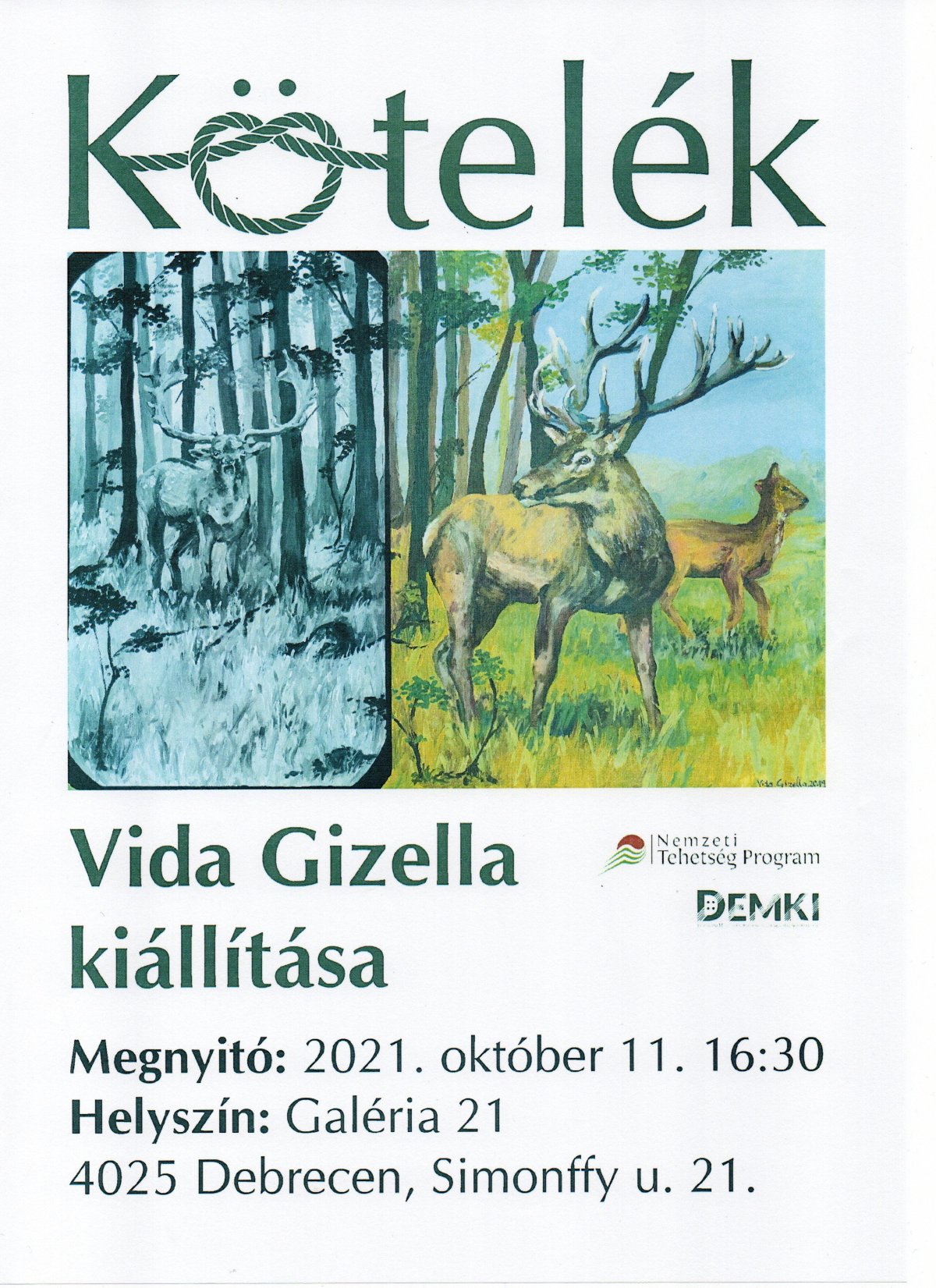 Kötelék című önálló&nbsp;kiállítás